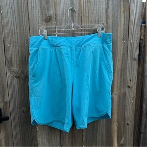 New Lands End Board Swim Short Woman's Size16 Pockets Attached Panty UPF 50+ 5"